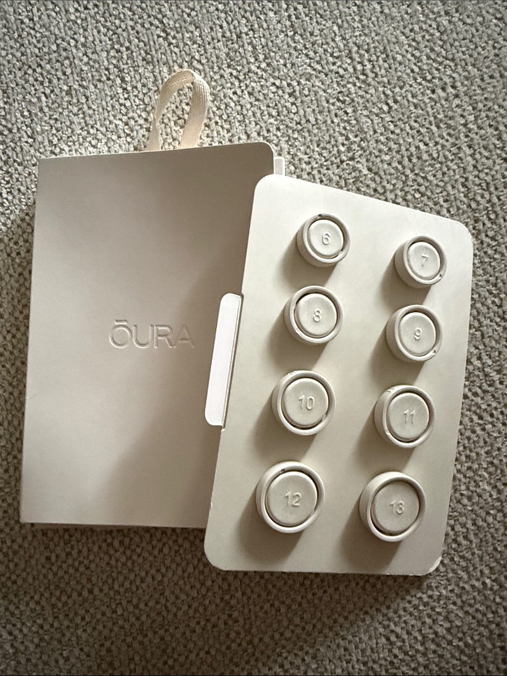 ŌURA 5 Ring Sizing Kit - Cream/Beige